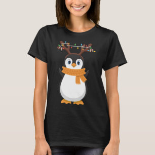 Christmas Penguin Reindeer Santa Holiday Pajama T-Shirt