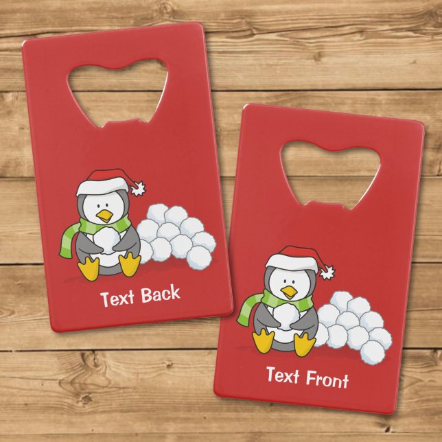Christmas penguin sitting with snow balls (Creator Uploaded)