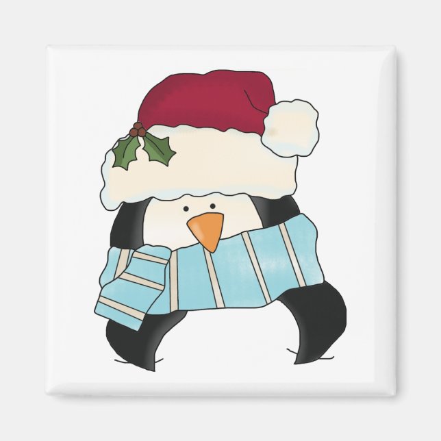 Christmas Penguin Tshirts and Gifts Magnet (Front)