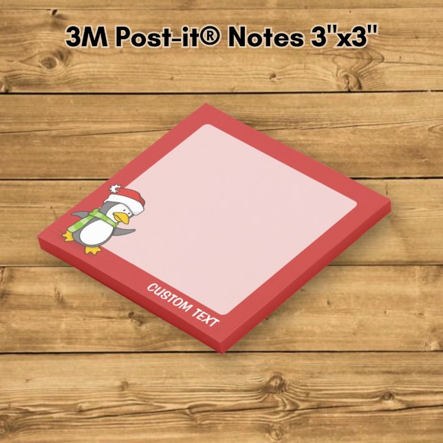 Christmas penguin walking on snow post-it notes (Creator Uploaded)