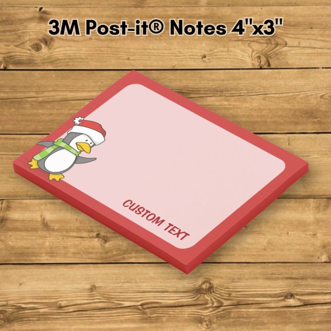 Christmas penguin walking on snow post-it notes (Creator Uploaded)