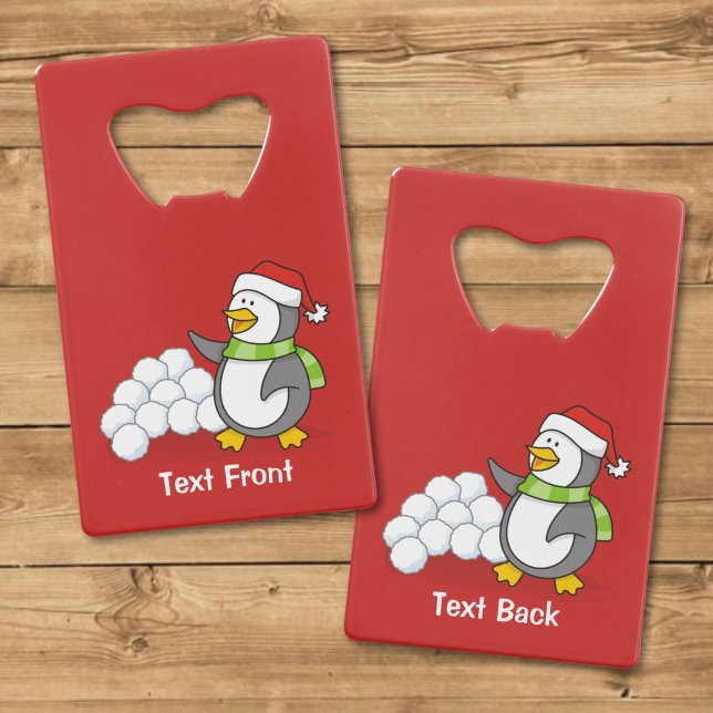 Christmas penguin with snow balls waving (Creator Uploaded)