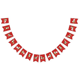 Christmas penguins bunting 