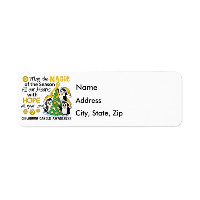 Christmas Penguins Childhood Cancer (Front)