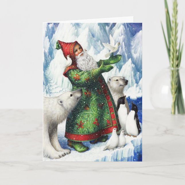 Christmas Penguins! Holiday Card (Front)