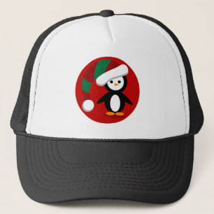 Christmas Penquin Trucker Hat