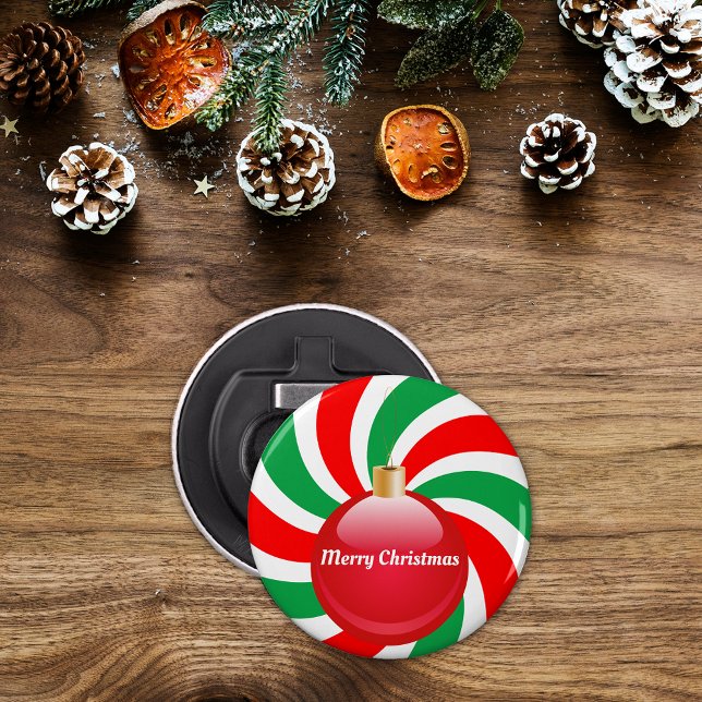 Christmas Peppermint And Ornament Bottle Opener (Creator Uploaded)