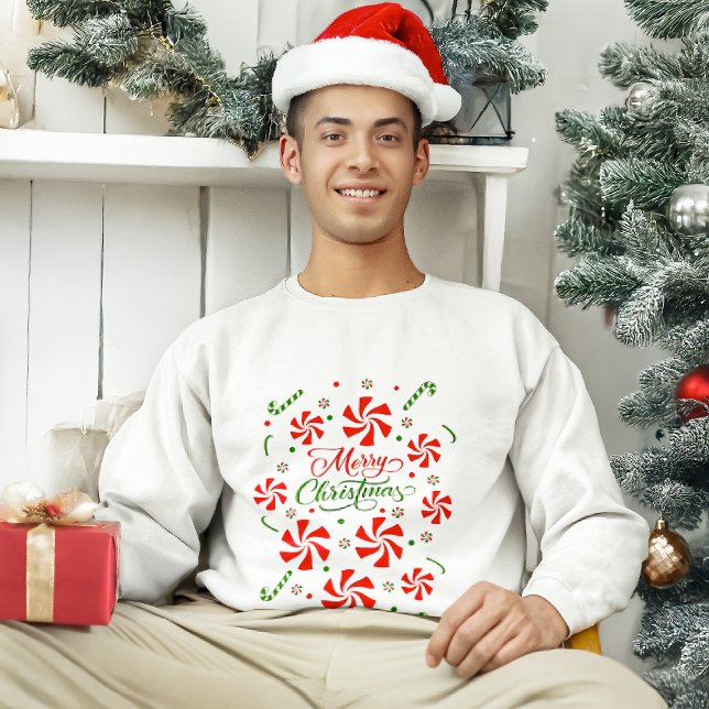 Christmas Peppermint Candy  Sweatshirt (Creator Uploaded)