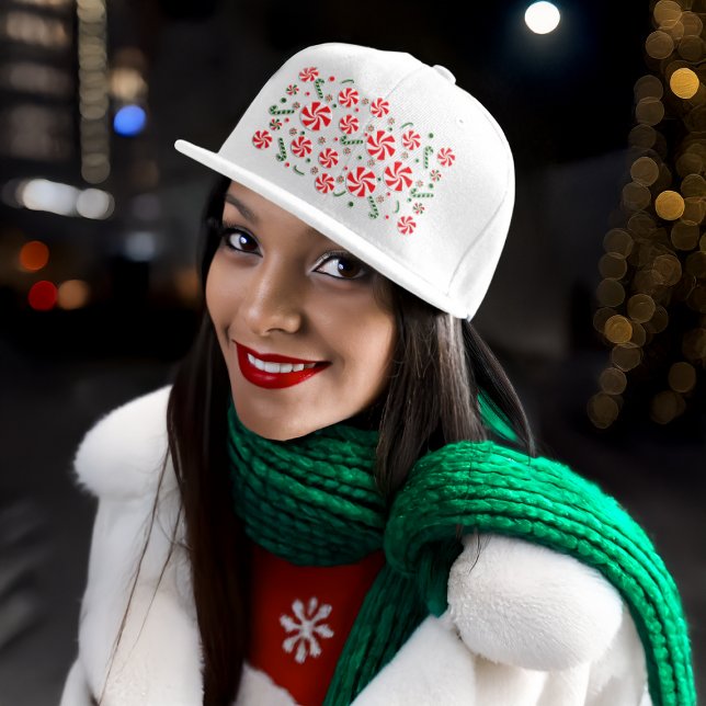 Christmas Peppermint Candy Trucker Hat (Creator Uploaded)