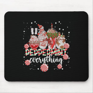 Christmas Peppermint Everything Coffee Chocolate M Mouse Pad
