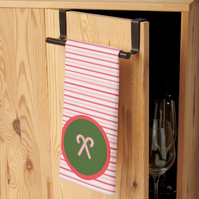 Christmas/peppermint kitchen towels (Thirds Fold)