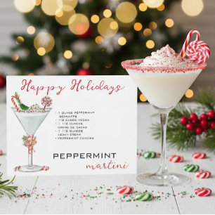 Christmas Peppermint Martini Cocktail Recipe   Postcard