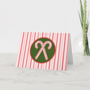 Christmas/peppermint postcard