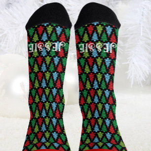 Christmas Personalise Name Novelty Gift Socks