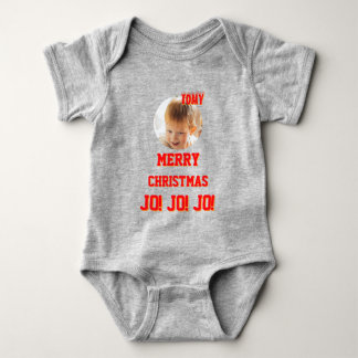 Christmas personalised Baby Jersey Bodysuit colour
