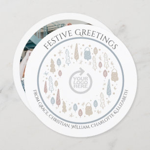 Christmas Personalised Business Corporate Logo Holiday Card