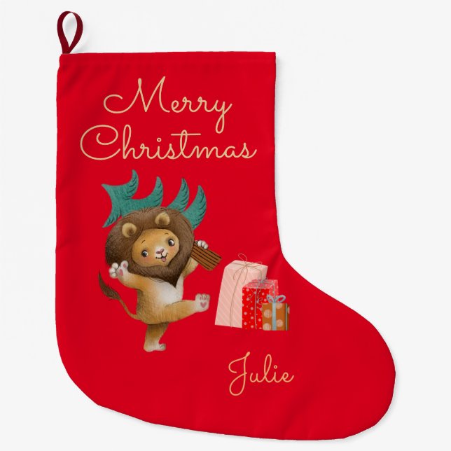 Christmas Personalised  Christmas Stocking (Front)