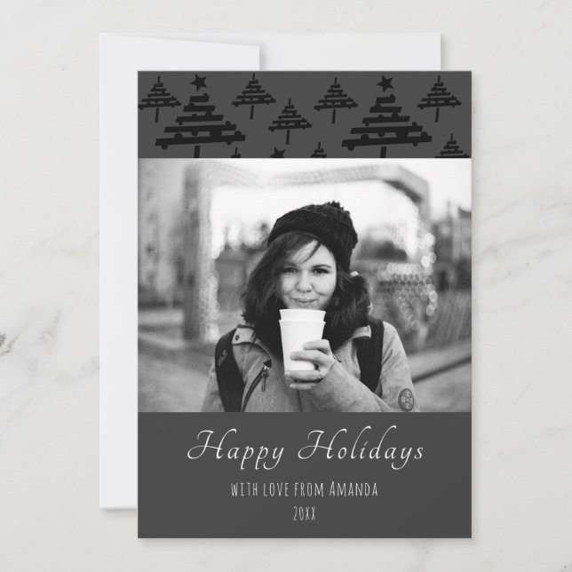 Christmas Personalised Custom Holiday Photo Card (Front)