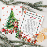 Christmas Personalised letter from Santa and Elf  Invitation<br><div class="desc">Personalised letter from from Santa Claus.
Give your child this year special,  cute letter from Santa. 
Collection: 
https://www.zazzle.com/collections/love_christmas_collection-119212194434211063</div>