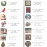 Christmas Personalised Mailing Stickers<br><div class="desc">Pretty address labels that you customise with each address for your holiday mailing. Different  Holiday image on each sticker.  There are birds,  deer,  Santa Claus,  Christmas tree,  winter country cottage,  wrapped gift,  wreath and more.  Personalise with your family and friends addresses.</div>