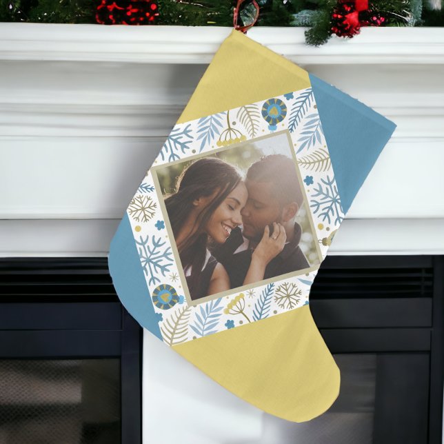 Christmas Personalised Modern Photo Large Christmas Stocking (Christmas Personalized Modern Photo Large Christmas Stocking from Ricaso. Photo gifts )