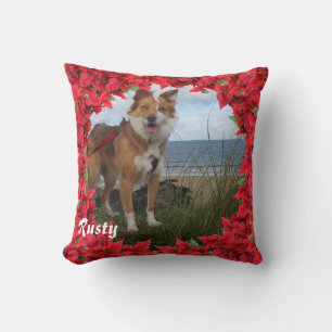 Christmas Personalised Pet Name/ Photo Cushion