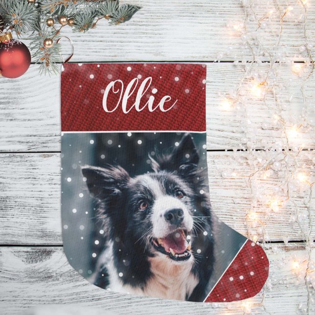 Christmas Personalised Pet Picture Stocking (Creator Uploaded)
