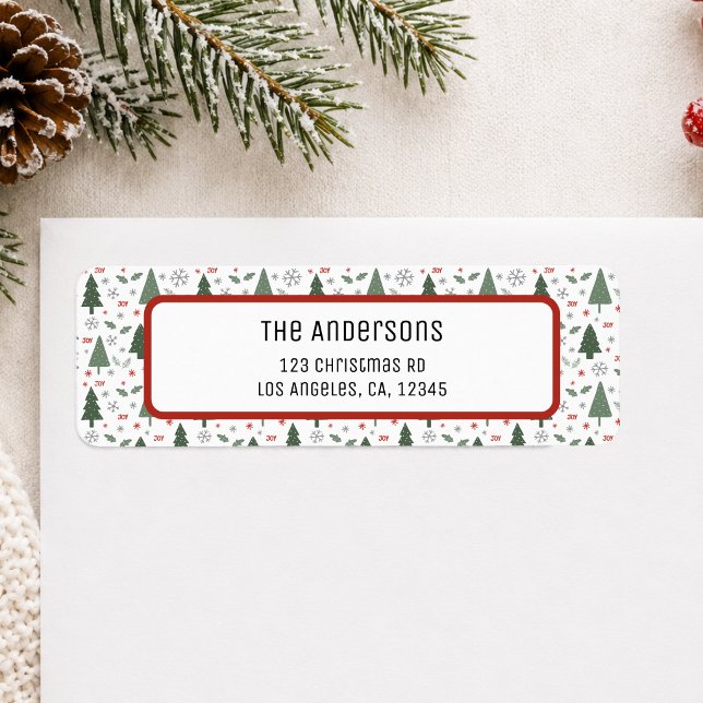 Christmas Personalised Return Address (Christmas Personalized Return Address Label)