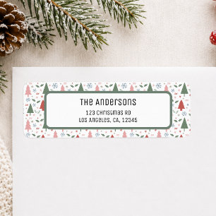 Christmas Personalised Return Address