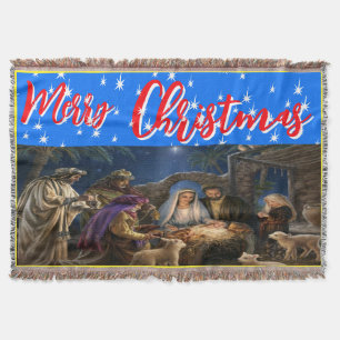 christmas, personalised,Throw, Fleece & Sherpa  Throw Blanket