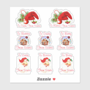 Christmas Personalized From Santa Stickers