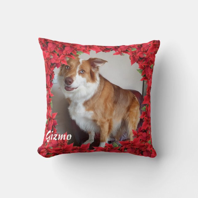 Christmas Personalized Pet Name/ Photo Cushion (Front)