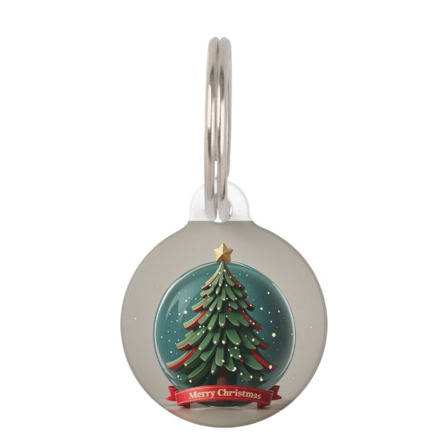 Christmas pet batch  pet tag (Front)