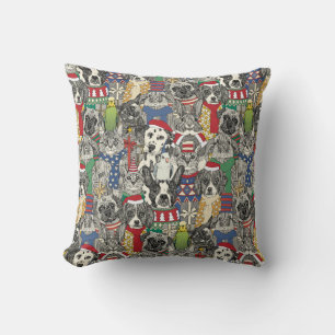 christmas pets cushion