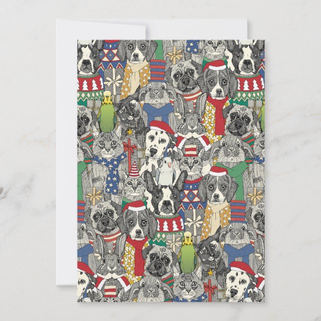christmas pets holiday card (Front)