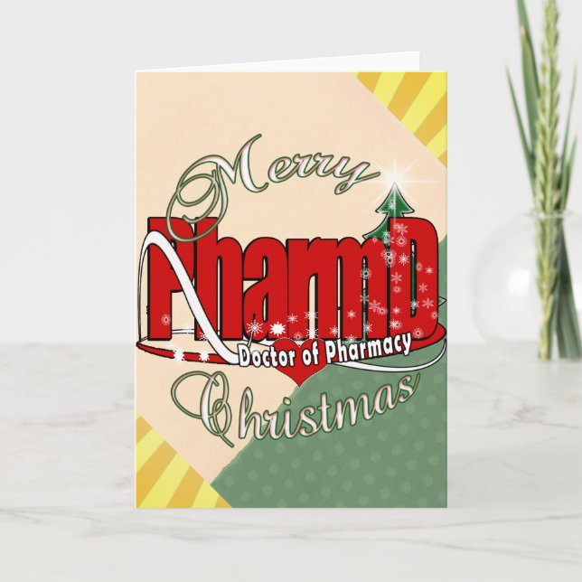 CHRISTMAS PharmD Doctor of Pharmacy Holiday Card (Front)