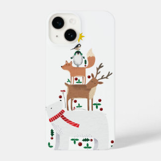 Christmas phone case animal bear new year holiday