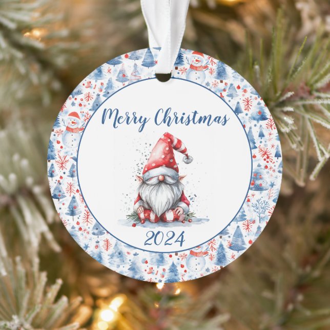 Christmas Photo Acrylic Ornament (Tree)