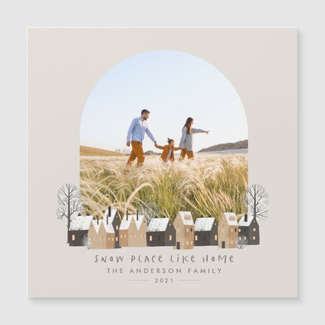 Christmas photo arch nordic natural modern (Front)