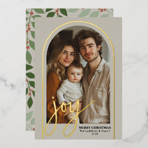 Christmas Photo Arch Vertical - Botanical JOY