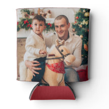 Christmas Photo Can Coolers