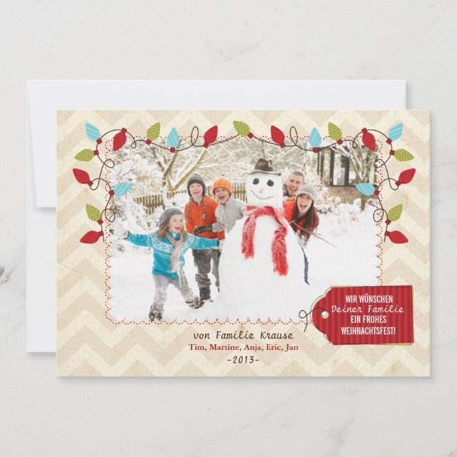 Christmas photo card (Front)