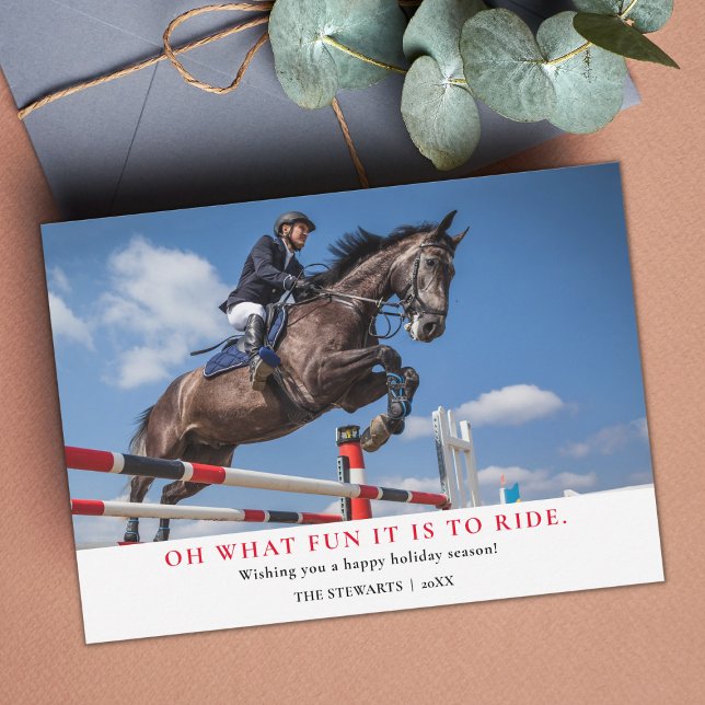 Christmas Photo Card for Equestrians (Creator Uploaded)