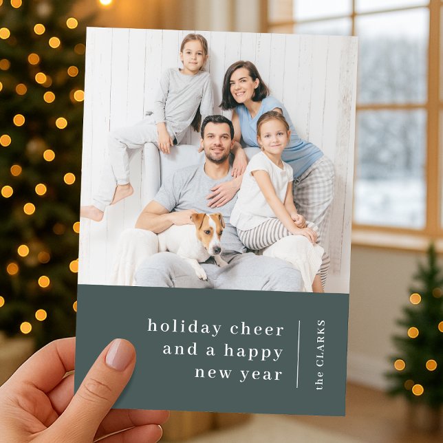 Christmas Photo Card | Holiday Family Portrait (Celebrate the season with a family portrait holiday card showcasing your favorite memories)