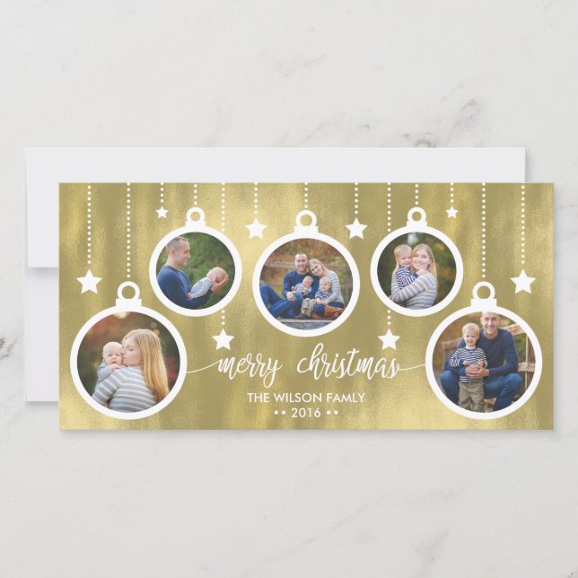 Christmas Photo Card, Holidays, Ornaments Holiday Card (Front)