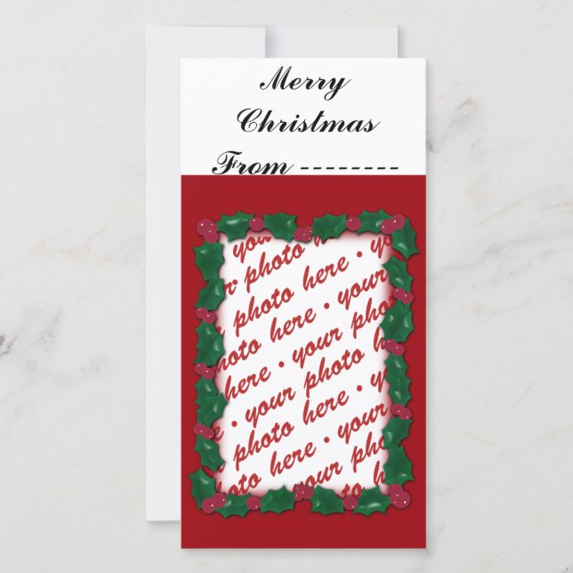 Christmas Photo Card or Photo Gift Tag (Front)