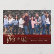 Christmas Photo Card *This Is Us*