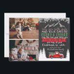 Christmas Photo Card - Vintage Red Truck<br><div class="desc">Make this Christmas merry and bright with our Red Truck in Snow photo card. There is nothing like getting a personalised photo card in the mail. This tradition may seem a little old-fashioned to some, but many people still enjoy it. You can find kiosks at many big box stores that...</div>