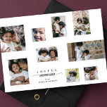 Christmas Photo Collage Modern Joyful Moments Holiday Card<br><div class="desc">Christmas Holiday Photo Collage Elegant Joyful Moments _____________________________ ***this design is part of a christmas holiday collection*** Capture the magic of the holiday season with my Elegant Joyful Moments Christmas Holiday Photo Collage Collection! This collection is designed to beautifully showcase your treasured memories in a contemporary and elegant style. Whether...</div>