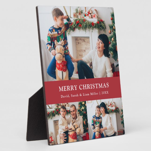 Christmas Photo Collage Plaque (Side)